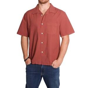 NEW KNICKERBOCKER director cotton shirt in rust